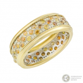 White and Yellow Diamond Bangle White and Yellow Diamond Bangle